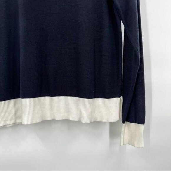 Pendleton blue cream colorblock cardigan M - Picture 6 of 12